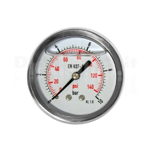 Manometro inox 63mm bar - 63mm, 0/10