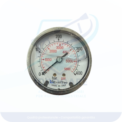 Manometro emitec inox 400 - manometro, 0-400