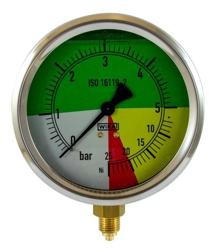Manometro isometrico inox - in,