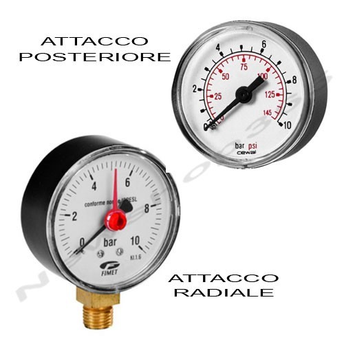 Manometro impianto autoclave - manometro,
